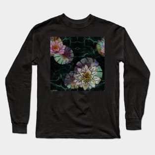 Lotus flowers black Long Sleeve T-Shirt